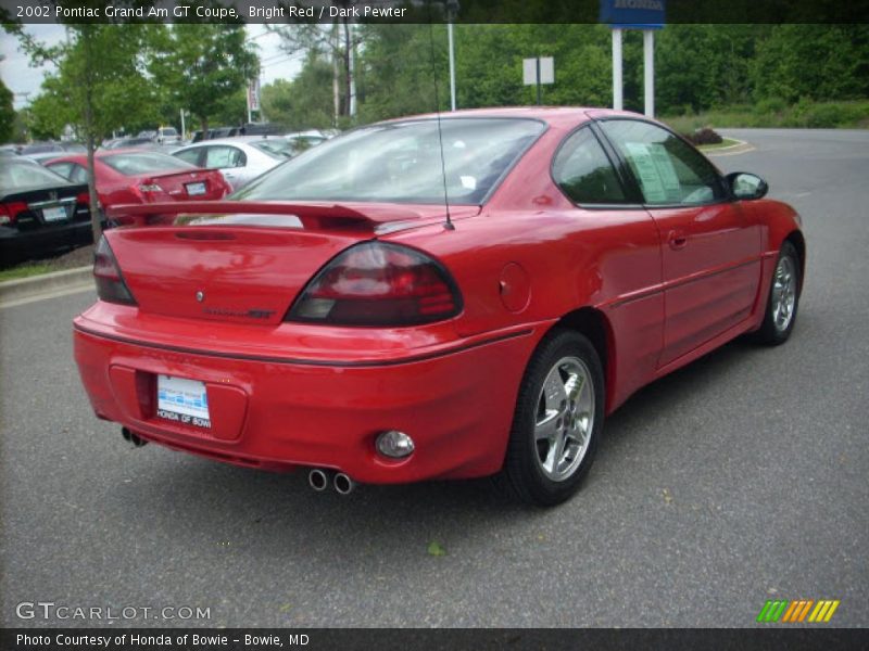 Bright Red / Dark Pewter 2002 Pontiac Grand Am GT Coupe