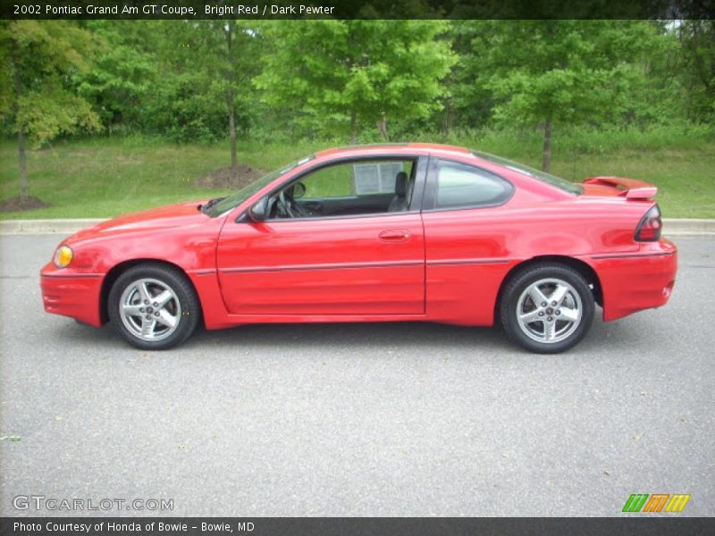Bright Red / Dark Pewter 2002 Pontiac Grand Am GT Coupe