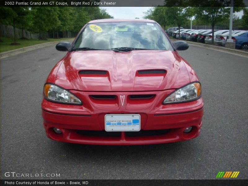 Bright Red / Dark Pewter 2002 Pontiac Grand Am GT Coupe