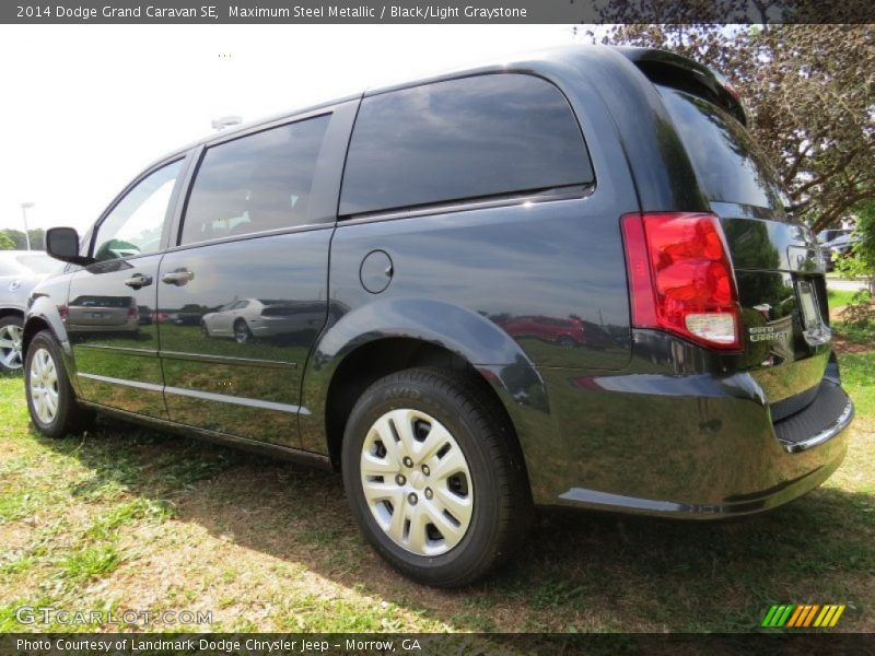 Maximum Steel Metallic / Black/Light Graystone 2014 Dodge Grand Caravan SE