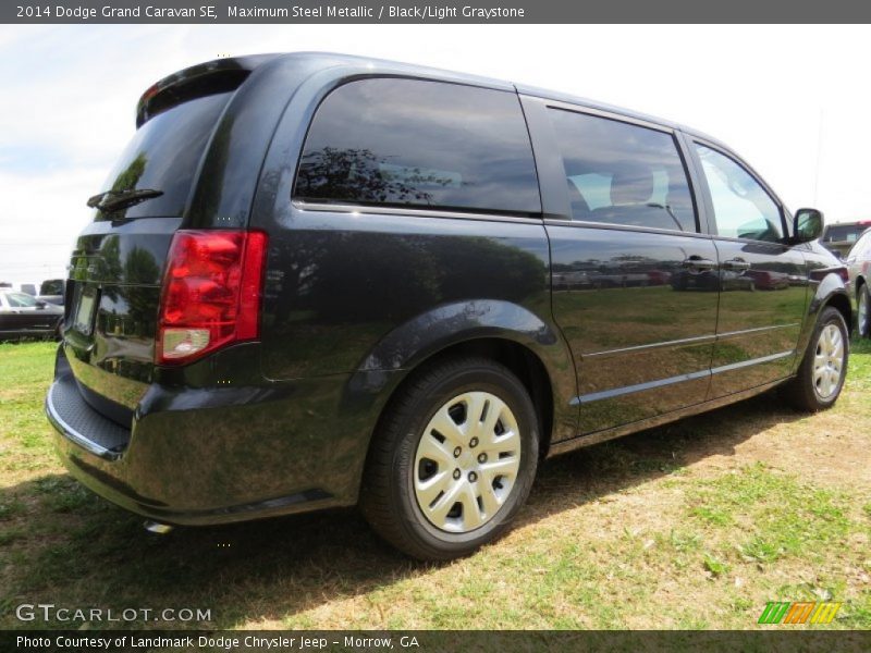 Maximum Steel Metallic / Black/Light Graystone 2014 Dodge Grand Caravan SE