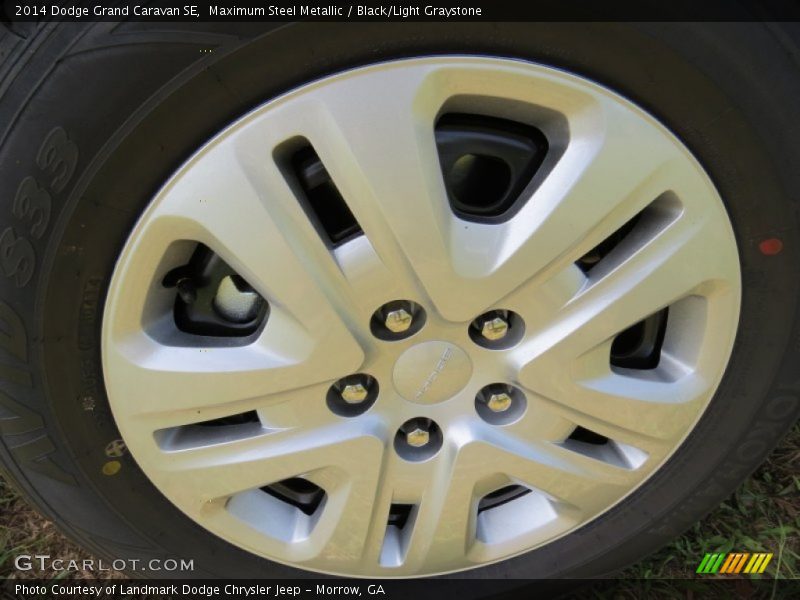 Maximum Steel Metallic / Black/Light Graystone 2014 Dodge Grand Caravan SE