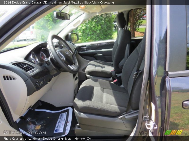 Maximum Steel Metallic / Black/Light Graystone 2014 Dodge Grand Caravan SE