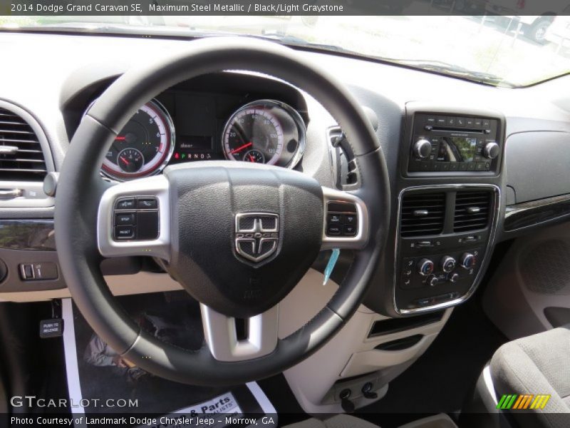 Maximum Steel Metallic / Black/Light Graystone 2014 Dodge Grand Caravan SE