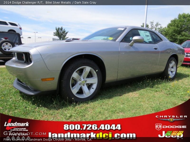 Billet Silver Metallic / Dark Slate Gray 2014 Dodge Challenger R/T