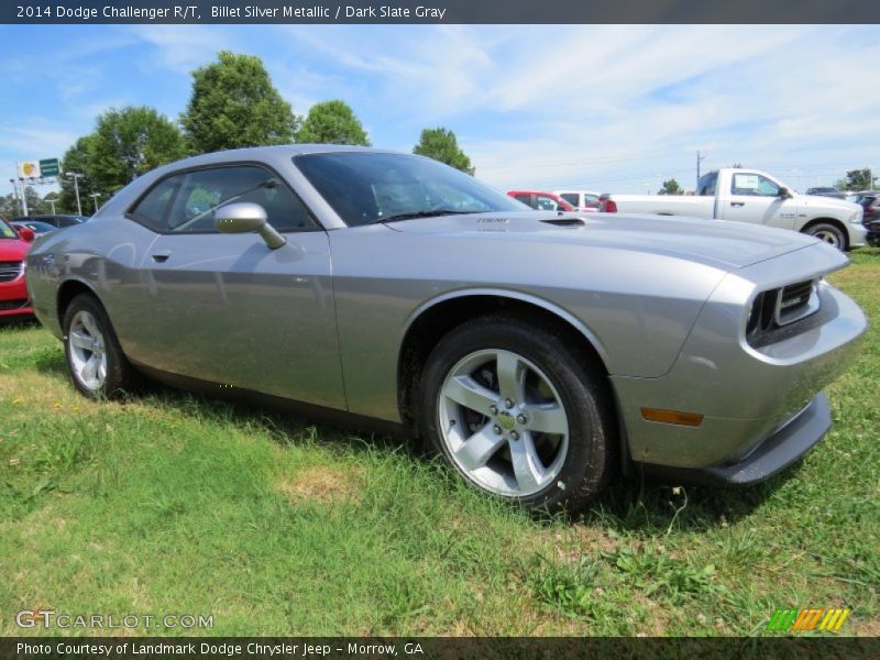 Billet Silver Metallic / Dark Slate Gray 2014 Dodge Challenger R/T