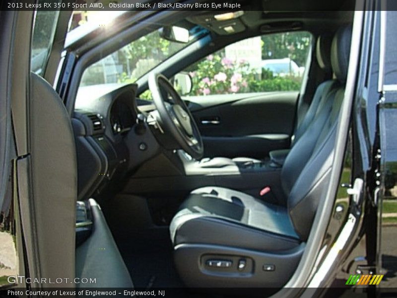 Obsidian Black / Black/Ebony Birds Eye Maple 2013 Lexus RX 350 F Sport AWD