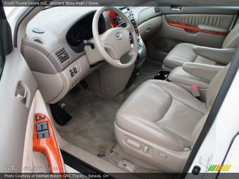 Blizzard White Pearl / Stone 2009 Toyota Sienna XLE