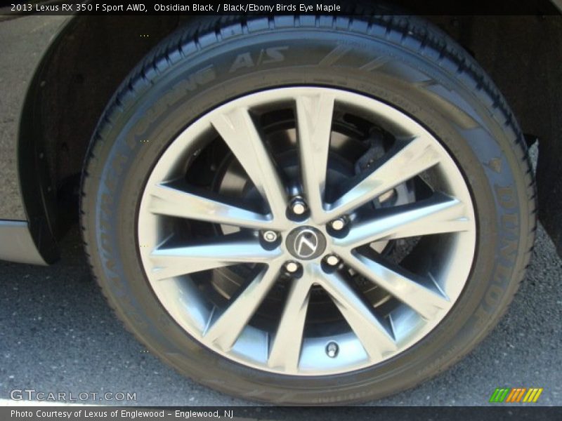 Obsidian Black / Black/Ebony Birds Eye Maple 2013 Lexus RX 350 F Sport AWD