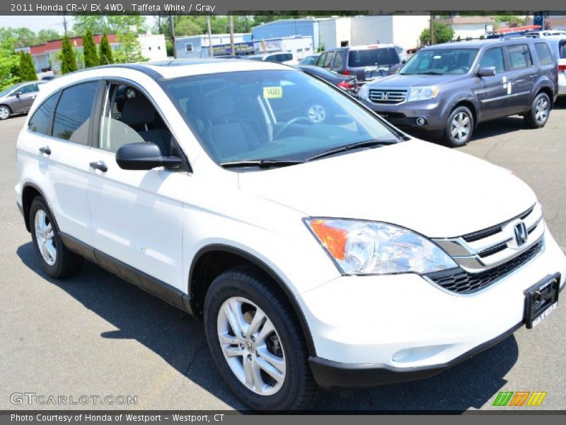 Taffeta White / Gray 2011 Honda CR-V EX 4WD