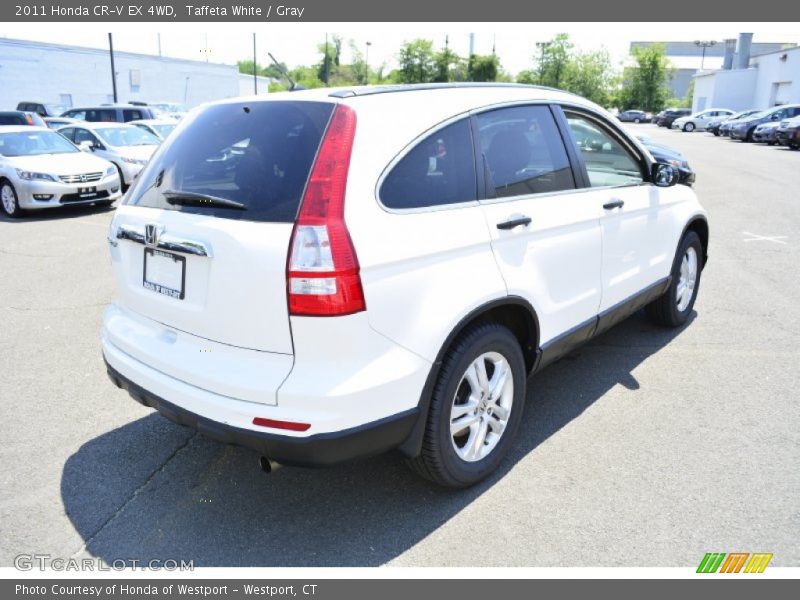 Taffeta White / Gray 2011 Honda CR-V EX 4WD