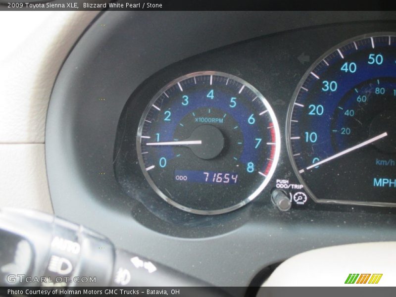 Blizzard White Pearl / Stone 2009 Toyota Sienna XLE