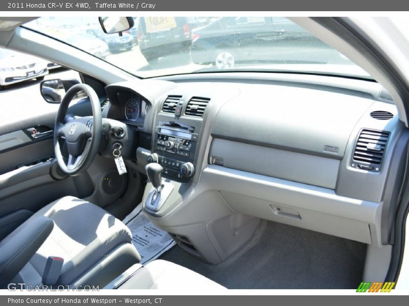 Taffeta White / Gray 2011 Honda CR-V EX 4WD