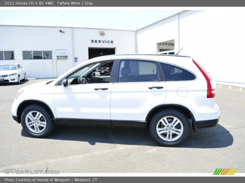 Taffeta White / Gray 2011 Honda CR-V EX 4WD