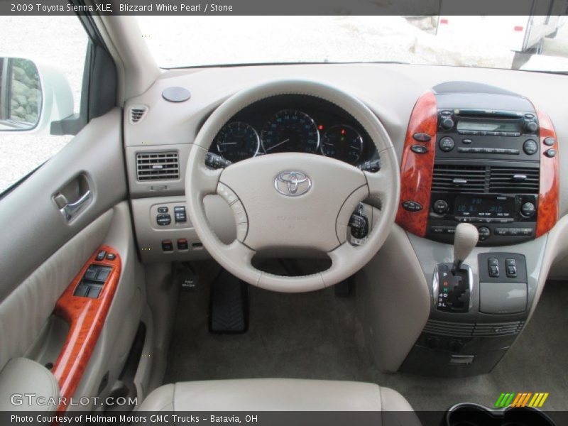Blizzard White Pearl / Stone 2009 Toyota Sienna XLE