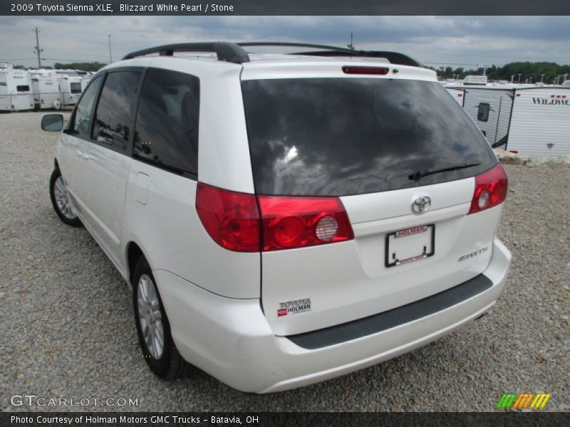 Blizzard White Pearl / Stone 2009 Toyota Sienna XLE