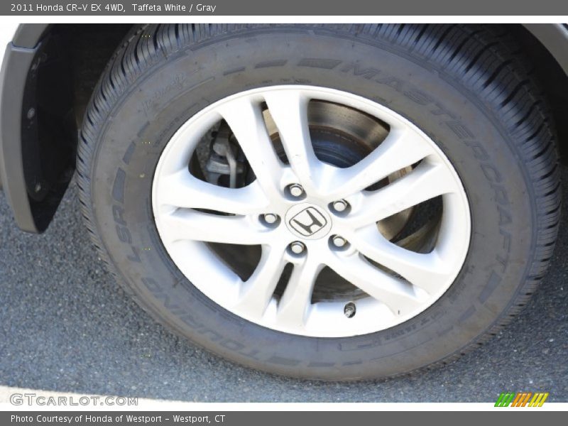 Taffeta White / Gray 2011 Honda CR-V EX 4WD