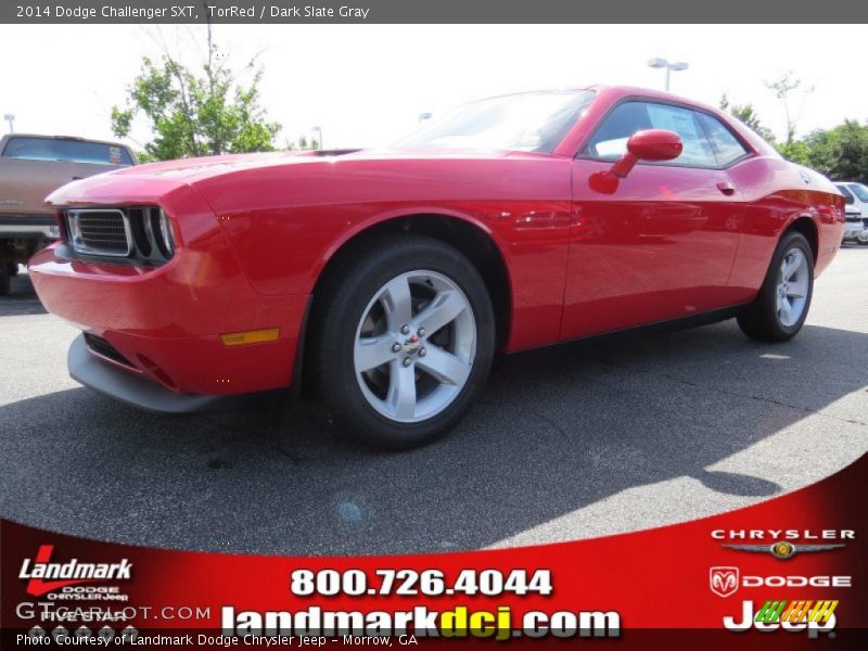 TorRed / Dark Slate Gray 2014 Dodge Challenger SXT