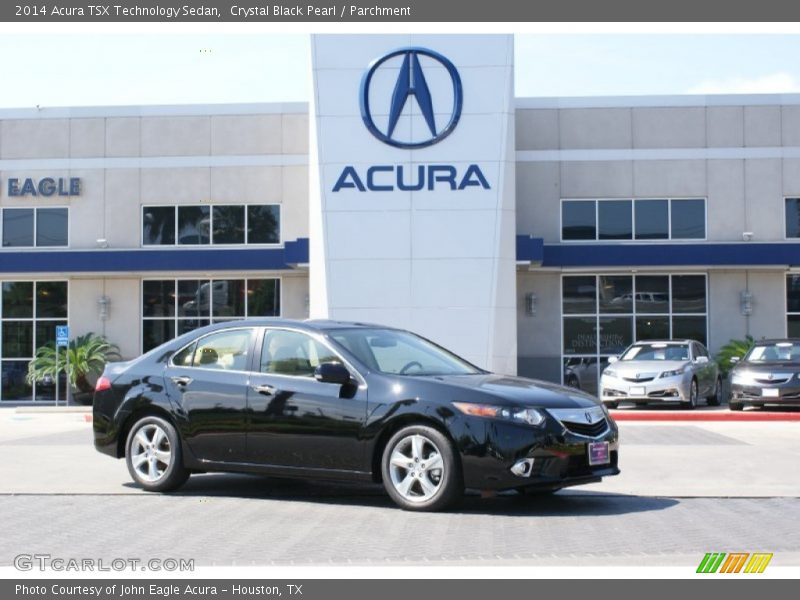 Crystal Black Pearl / Parchment 2014 Acura TSX Technology Sedan
