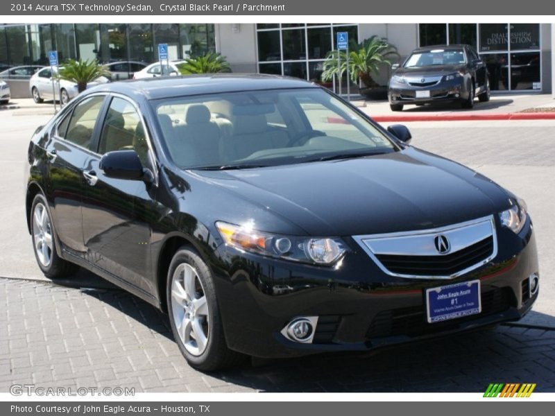 Crystal Black Pearl / Parchment 2014 Acura TSX Technology Sedan
