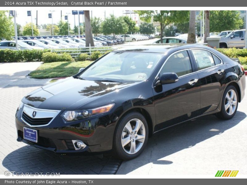 Crystal Black Pearl / Parchment 2014 Acura TSX Technology Sedan