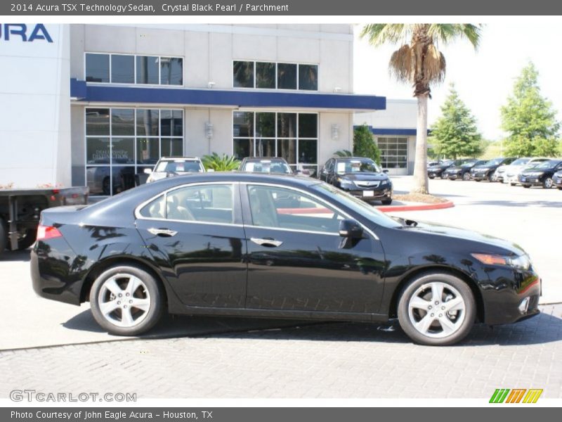 Crystal Black Pearl / Parchment 2014 Acura TSX Technology Sedan