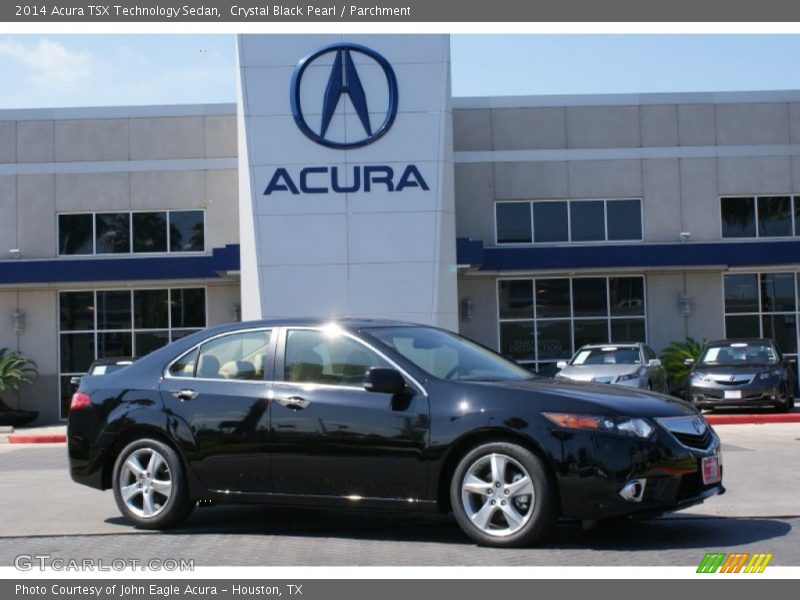 Crystal Black Pearl / Parchment 2014 Acura TSX Technology Sedan