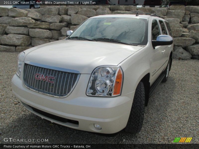 White Diamond Tintcoat / Light Tan 2011 GMC Yukon SLT 4x4