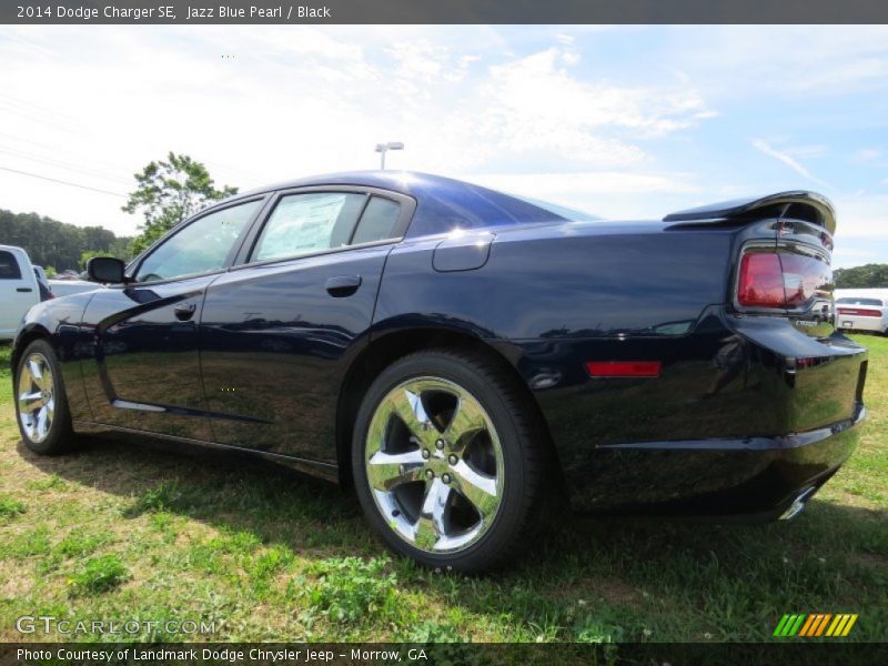 Jazz Blue Pearl / Black 2014 Dodge Charger SE
