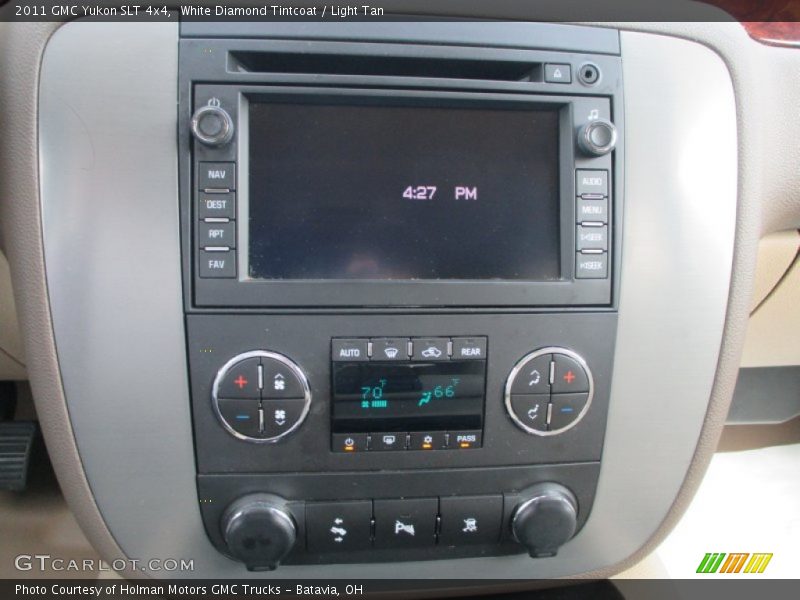 White Diamond Tintcoat / Light Tan 2011 GMC Yukon SLT 4x4