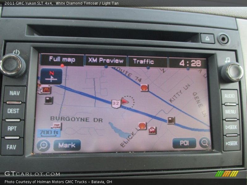 White Diamond Tintcoat / Light Tan 2011 GMC Yukon SLT 4x4