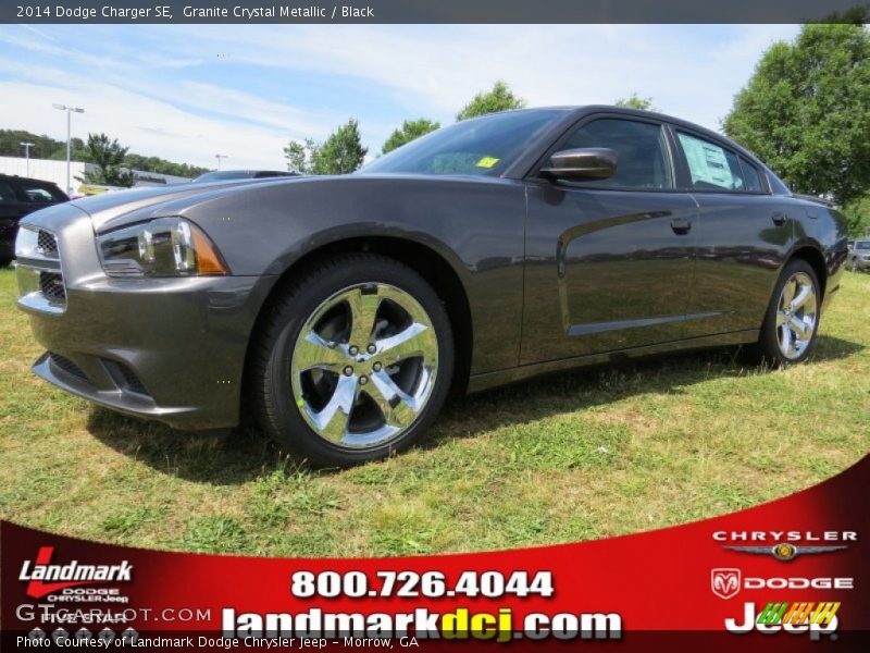 Granite Crystal Metallic / Black 2014 Dodge Charger SE