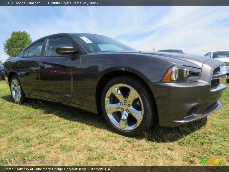 Granite Crystal Metallic / Black 2014 Dodge Charger SE