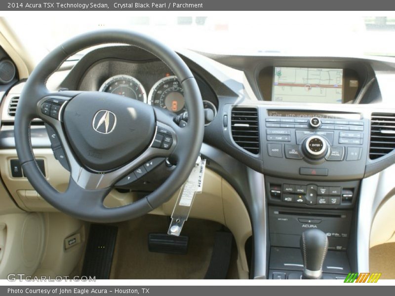 Crystal Black Pearl / Parchment 2014 Acura TSX Technology Sedan