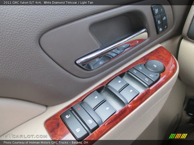 White Diamond Tintcoat / Light Tan 2011 GMC Yukon SLT 4x4