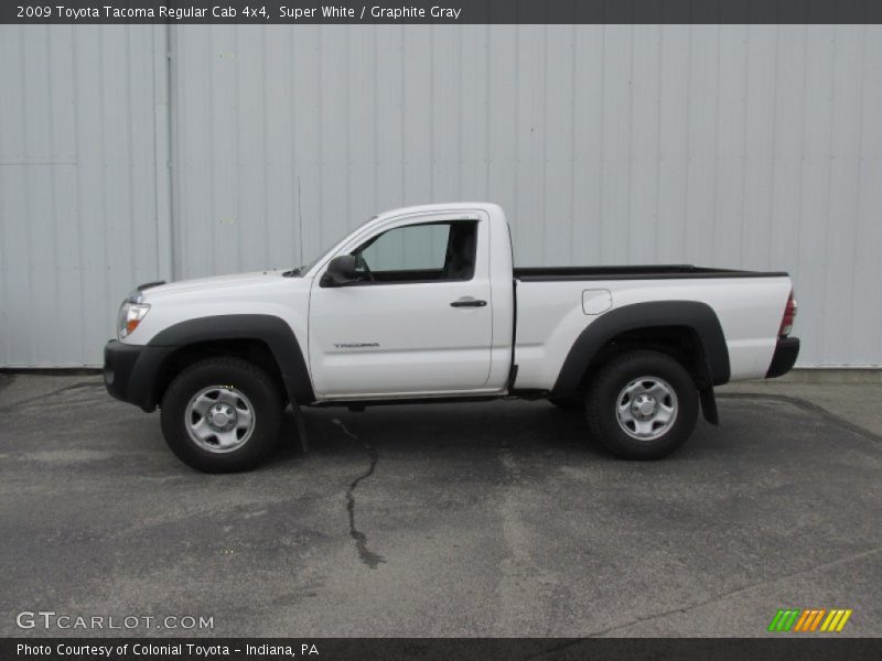 Super White / Graphite Gray 2009 Toyota Tacoma Regular Cab 4x4