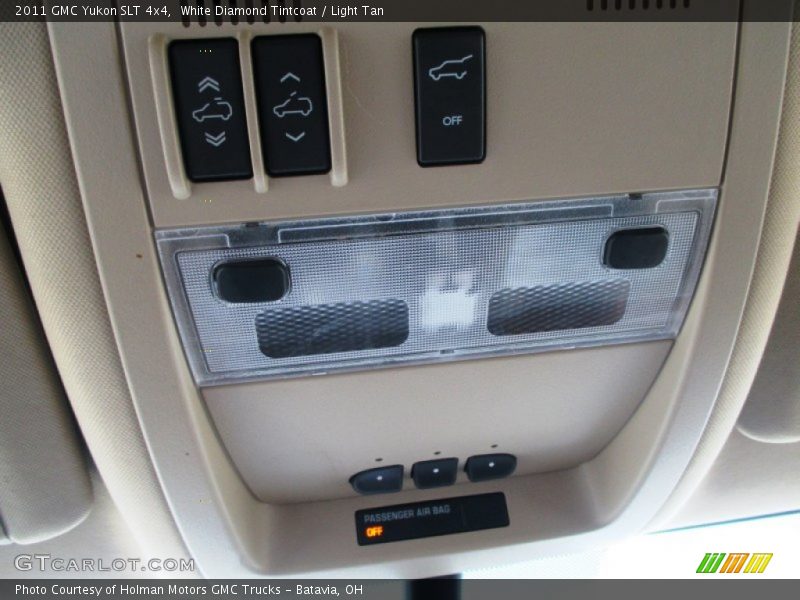 White Diamond Tintcoat / Light Tan 2011 GMC Yukon SLT 4x4