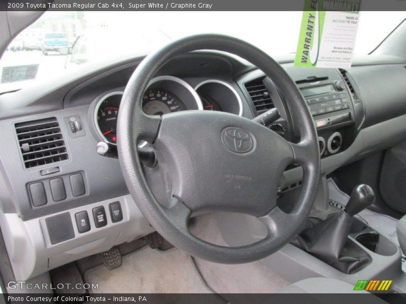 Super White / Graphite Gray 2009 Toyota Tacoma Regular Cab 4x4