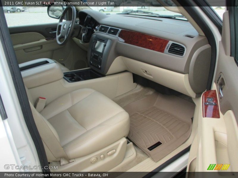 White Diamond Tintcoat / Light Tan 2011 GMC Yukon SLT 4x4