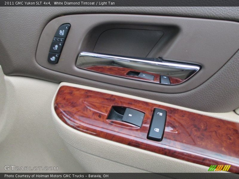 White Diamond Tintcoat / Light Tan 2011 GMC Yukon SLT 4x4