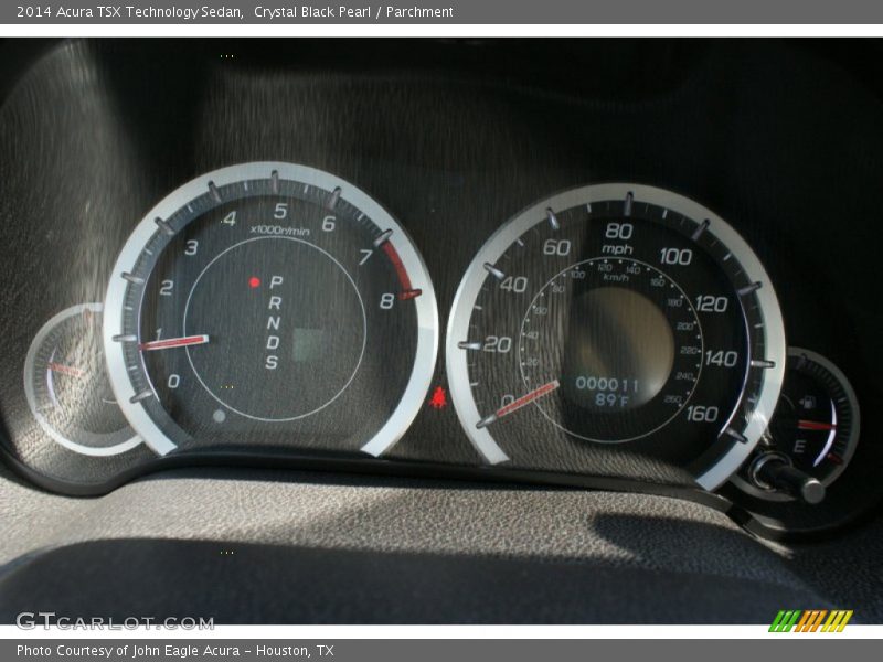 Crystal Black Pearl / Parchment 2014 Acura TSX Technology Sedan