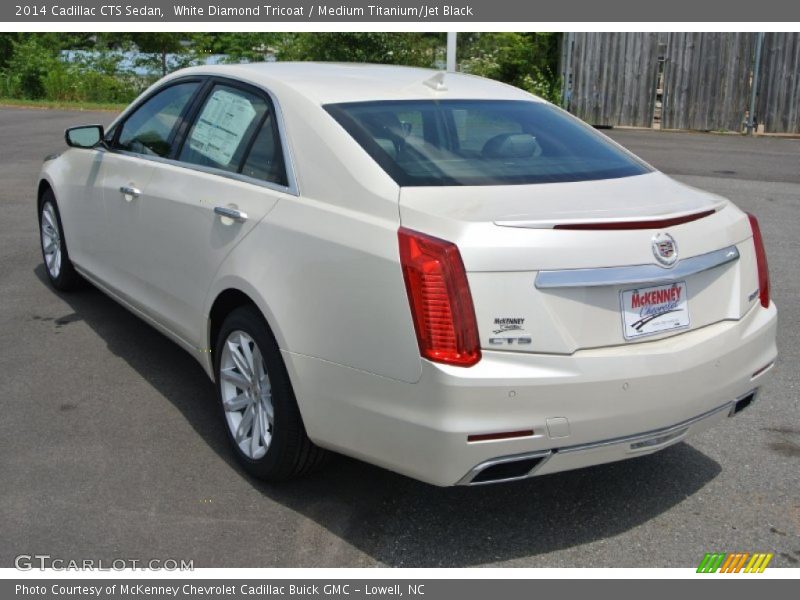 White Diamond Tricoat / Medium Titanium/Jet Black 2014 Cadillac CTS Sedan