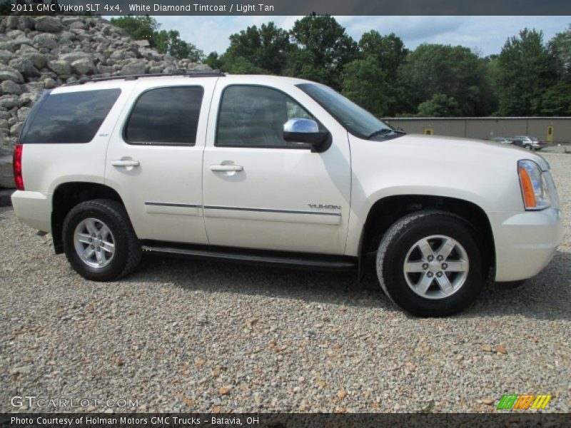 White Diamond Tintcoat / Light Tan 2011 GMC Yukon SLT 4x4