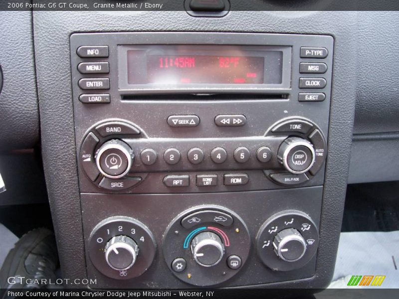 Granite Metallic / Ebony 2006 Pontiac G6 GT Coupe