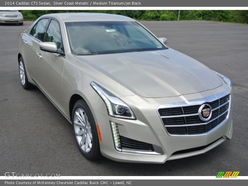 Silver Coast Metallic / Medium Titanium/Jet Black 2014 Cadillac CTS Sedan