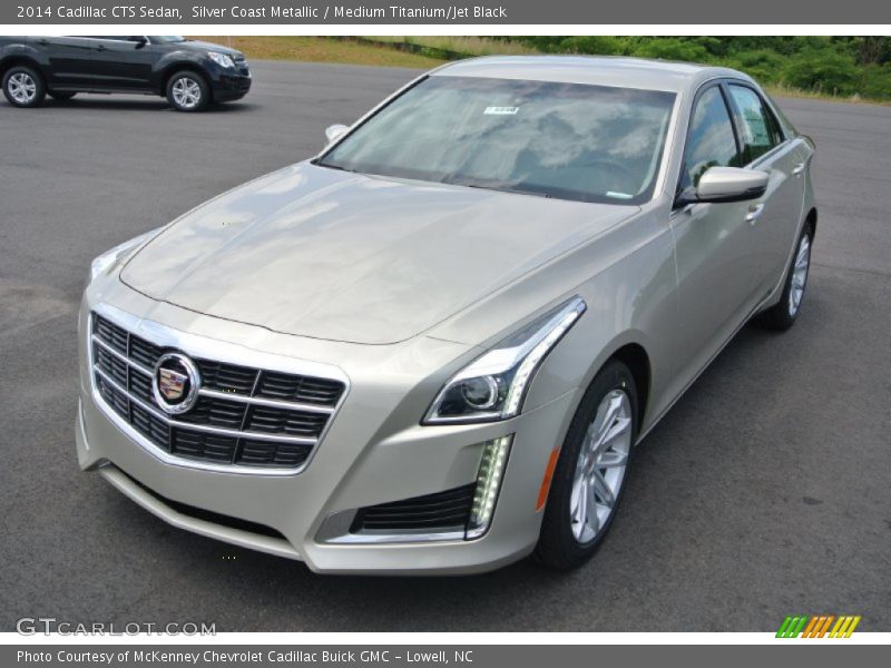 Silver Coast Metallic / Medium Titanium/Jet Black 2014 Cadillac CTS Sedan