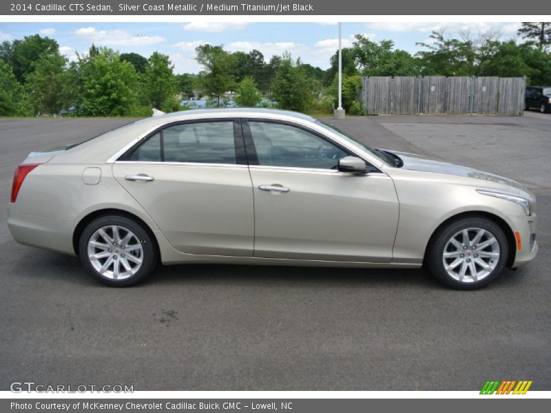 Silver Coast Metallic / Medium Titanium/Jet Black 2014 Cadillac CTS Sedan