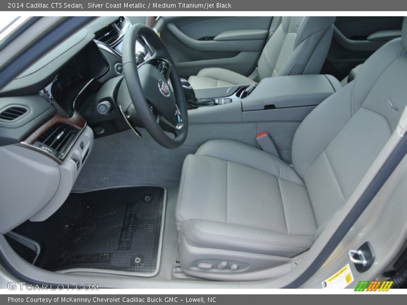 Silver Coast Metallic / Medium Titanium/Jet Black 2014 Cadillac CTS Sedan