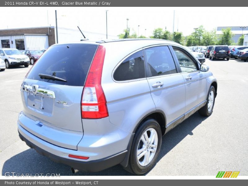 Glacier Blue Metallic / Gray 2011 Honda CR-V EX-L 4WD