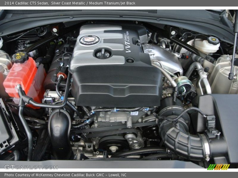 Silver Coast Metallic / Medium Titanium/Jet Black 2014 Cadillac CTS Sedan